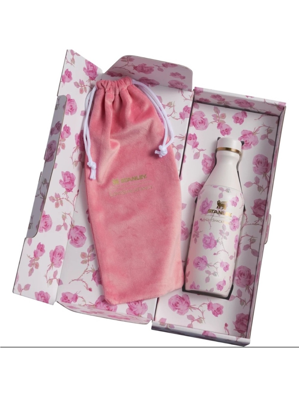 The STANLEY X Love Shack Fancy All Day Slim Bottle 12 OZ - Picture 3 of 6